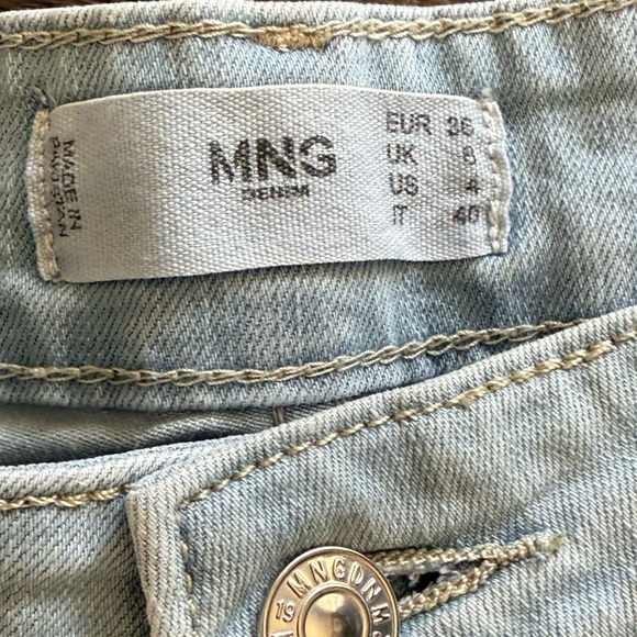 Mango Anne Wide-Leg Light cropped light blue Women Jeans - Picture 4 of 7